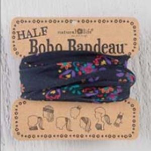 Natural Life Half Boho Headband Bandeau Black